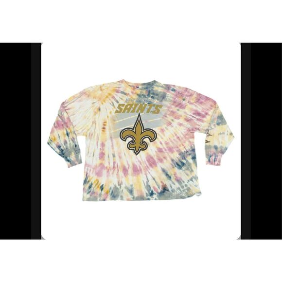 New Orleans Saints Tie-Dye Long Sleeve - Picture 1 of 5